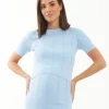 Franki Detachable Nursing Knit Sky Blue