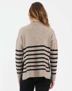 Gerrie Nursing Knit  Mocha / Black