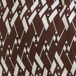 Grace Shirred Dress  Chocolate / White