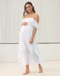 Hail Spot Dress White