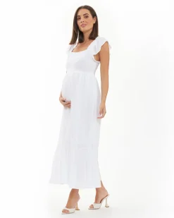 Hail Spot Dress White