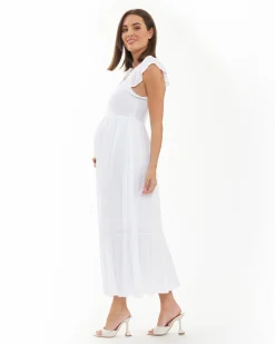 Hail Spot Dress White