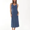 Harlow Slip Dress  Deep Blue