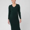 Heidi Nursing Knit Dress  Forest