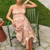 Hope Tie Back Linen Dress  Natural