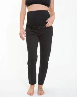 Hunter Over Bump Crop Jean Black