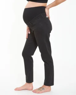 Hunter Over Bump Crop Jean Black