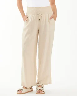 Indi Wide Leg Linen Pant Natural
