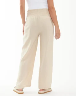 Indi Wide Leg Linen Pant Natural