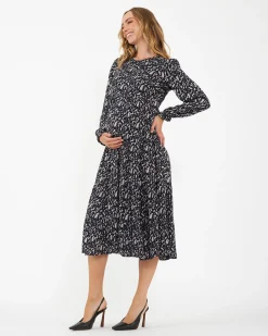 Izzie Tiered Dress  Midnight / Mocha