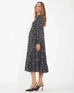 Izzie Tiered Dress  Midnight / Mocha