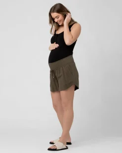 Izzy Button Down Rib Tank  Black