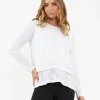 Jazmin Long Sleeve Nursing Top White