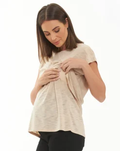 Jazmin Nursing Tee  Natural