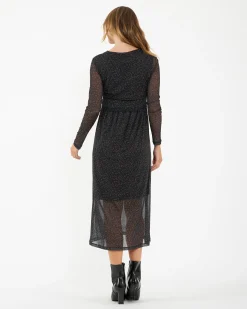 Jen Nursing Dress  Brown / Black