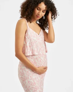 Jilly Nursing Slip Dress  Soft Pink