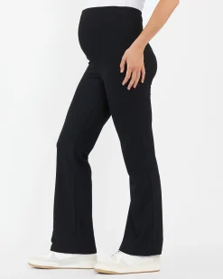 Jonah Rib Flare Pant Black