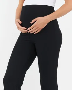 Jonah Rib Flare Pant Black