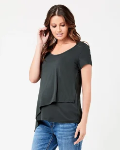 Lara Nursing Tee Gravel