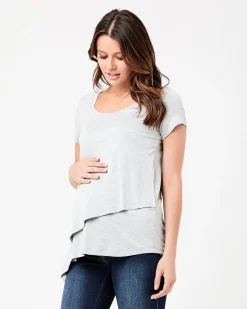 Lara Nursing Tee Silver Marle