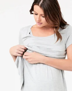 Lara Nursing Tee Silver Marle