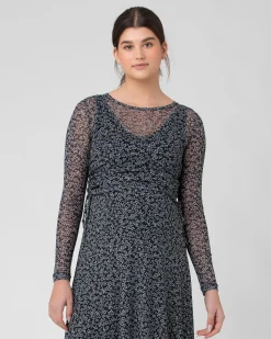 Layla Ruched Top Black / Storm