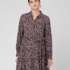 Leah Button Through Dress  Midnight