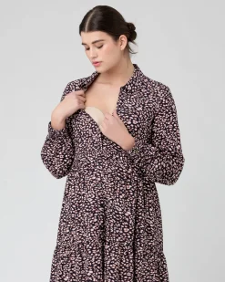 Leah Button Through Dress  Midnight