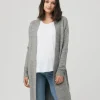 Linda Longline Knit Cardigan Charcoal Marle