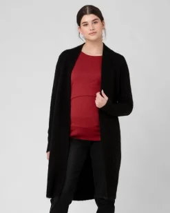 Linda Longline Knit Cardigan Black