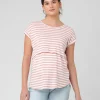 Lionel Nursing Tee Dusty Pink / White