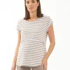 Lionel Nursing Tee Taupe / White