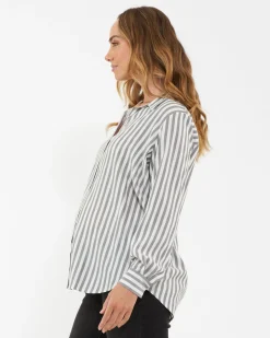 Lou Stripe Shirt  Black / White