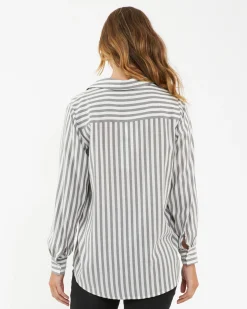 Lou Stripe Shirt  Black / White