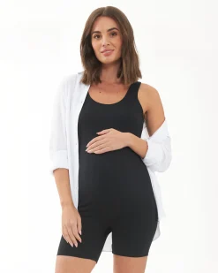 Luxe Knit Short Body Suit Black