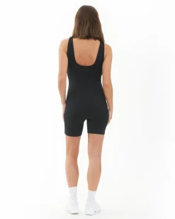 Luxe Knit Short Body Suit Black