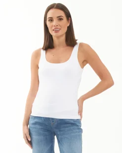 Luxe Knit Tank Top  White