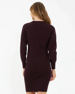 Lydia Nursing Dress Maroon