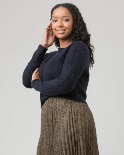 Mandy Detachable Nursing Knit Navy