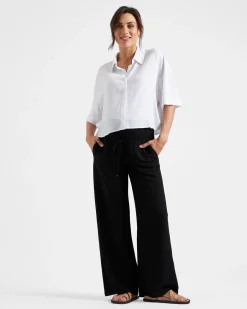 Marlow Shirred Pant Black