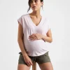 Marly Zip Nursing Tee Peony