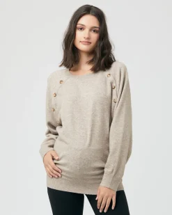 Megan Nursing Knit Latte