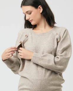Megan Nursing Knit Latte