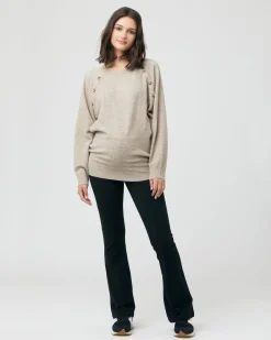 Megan Nursing Knit Latte