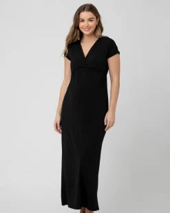 Misha Nursing Dress Black
