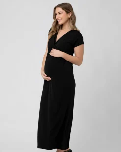 Misha Nursing Dress Black