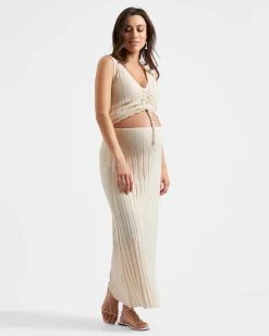 Misha Rib Knit Tank Stone