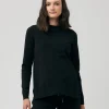 Morgan Side Split Nursing Knit Black