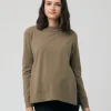 Morgan Side Split Nursing Knit Olive