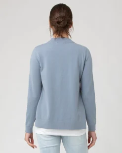 Morgan Side Split Nursing Knit Petrol